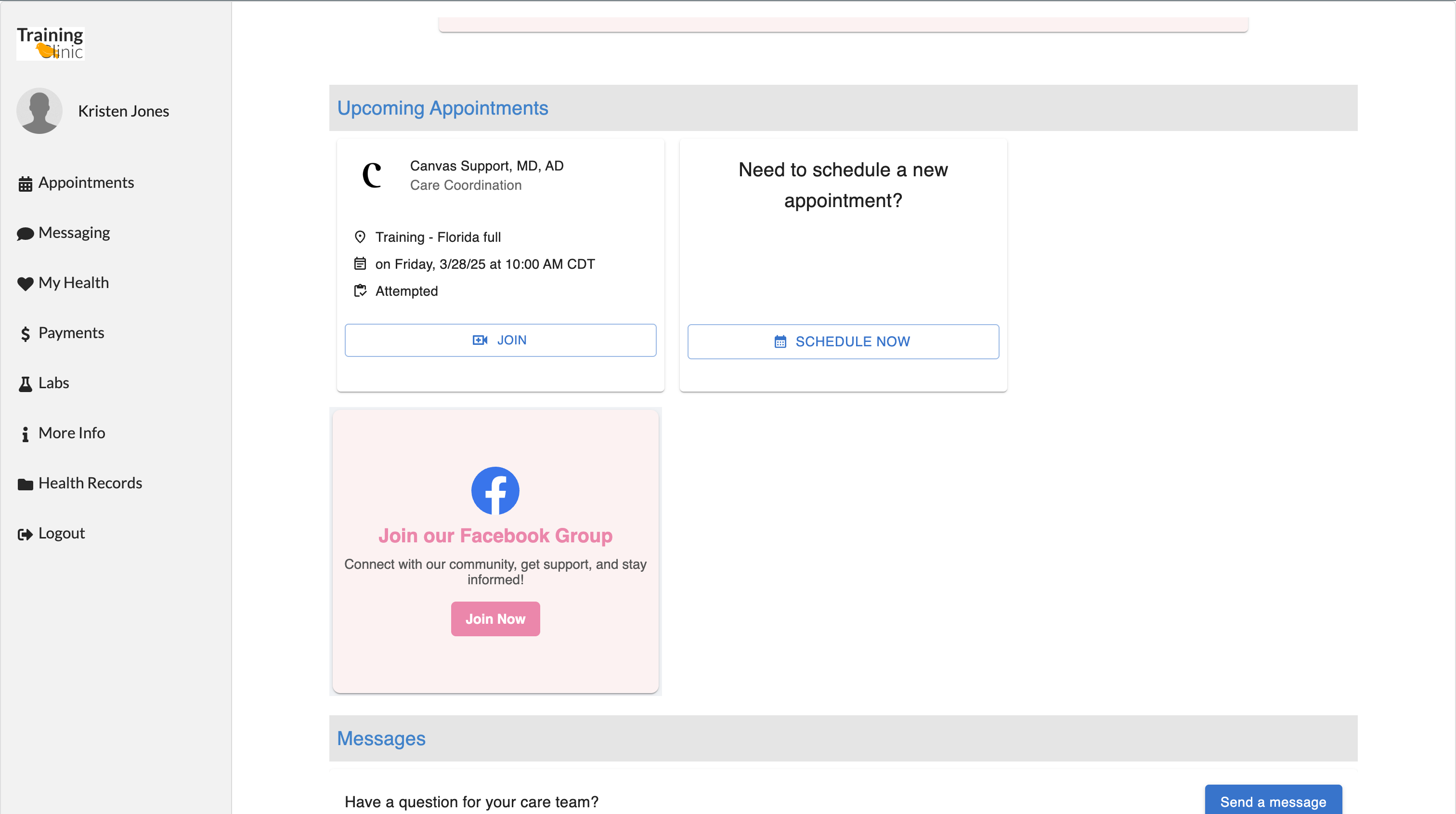 landing page