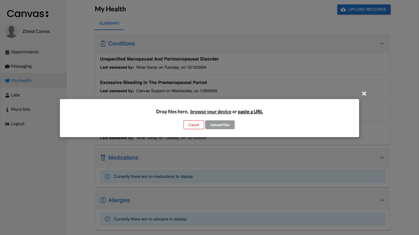 landing page